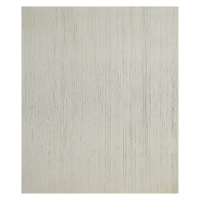 Two-Tone Brown and White Rectangular Wood End Table with Storage