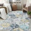 Area Rugs, Foldable Accent Oriental Carpet,Soft Machine Washable Rug with Non-slip Backing,Non-shedding Vintage Printed Home Decor - 3 of 4