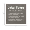 Slickblue Lake House Wood Wall Sign – Rustic 7x7 Décor – Family, Friends & Relaxation Quote, Color Options - 3 of 3
