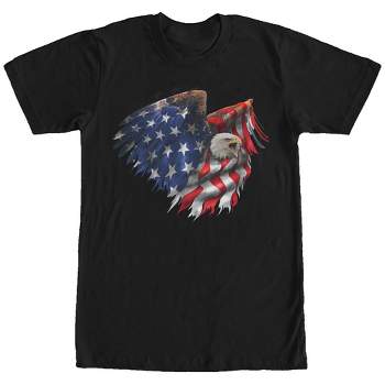 Men's Lost Gods Triangle Bald Eagle T-shirt - Charcoal Heather - Large ...