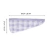 Unique Bargains Water-absorbent Plaid Hair Towel 1 Pc - 2 of 4