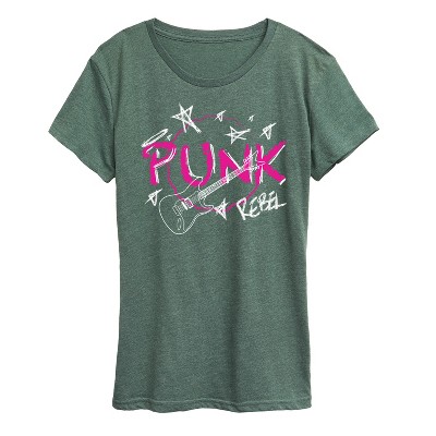 Women's - Instant Message - Punk Guitare Short Sleeve Graphic T-Shirt