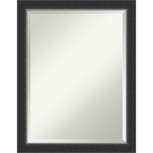 Amanti Art Corvino Black Narrow Beveled Wood Bathroom Wall Mirror - 1 of 4