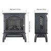 TOBILI 18 inch 3D Flame Electric Infrared Quartz Fireplace Stove - 2 of 4