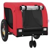 vidaXL Pet Bike Trailer Red and Black Oxford Fabric and Iron 48.8" x 20.9" x 20.9" - 4 of 4