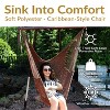 Sunnydaze Caribbean Style Extra Large Hanging Rope Hammock Chair Swing for Backyard and Patio - 2 of 4