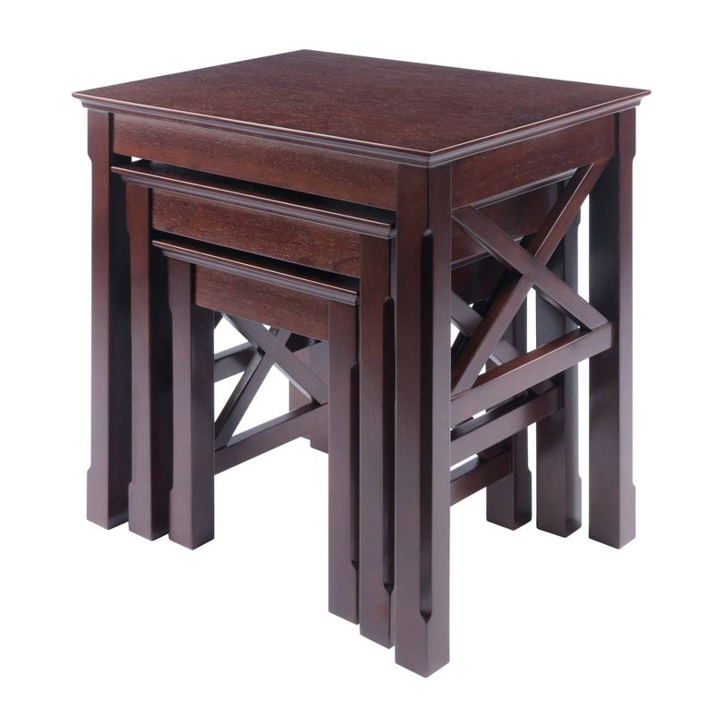 3pc Xola Nesting Table Cappuccino - Winsome, 1 of 16