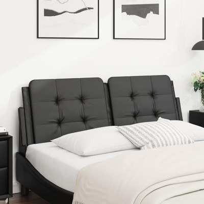vidaXL Headboard Cushion Black 53.9" Faux Leather