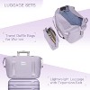 MOEPISY Luggage Sets 6 Piece with Duffel Bags, Hardside Expandable Suitcases with Spinner Wheels TSA Lock, Lavender - 4 of 4