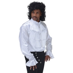 Underwraps Mens Ruffled Goth Shirt - 1 of 1