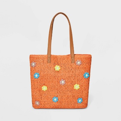 Girls' Heart Embroidered Tote Bag - Cat & Jack™ Off- White : Target