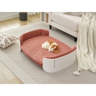 Lyngins Small Dog Bed Sofa,5" Elevated Pet Couch with Breathable Design and Washable Cover for Indoor and Outdoor