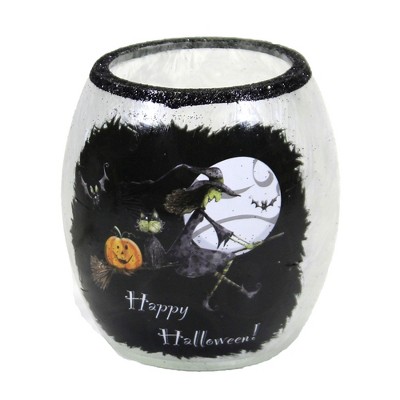Stony Creek 3.0 Inch Halloween Small Pre-Lit Votive Ghost Pumpkins Witch Novelty Sculpture Lights