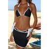 Moda Minx Contrast Cove 'Black & White' Micro Skirt - 2 of 4