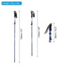 Unique Bargains Aluminum Alloy Collapsible Hiking Trekking Poles with Mud Baskets 2 Pcs - 2 of 4
