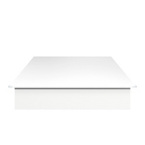 Nexera Full Valere Platform Bed White: Modern Unupholstered, No Box Spring Needed - 1 of 4