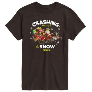 Men's - Shrek - Crashing Through the Snow Short Sleeve Graphic T-Shirt - 1 of 3