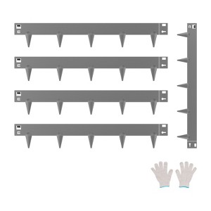 VEVOR Steel Landscape Edging, 5 Packs 39 x 3 in Rust-Resistant Metal Landscape Edging, Bendable Garden Edging Border, Heavy Duty Lawn Edging, Gray - 1 of 4