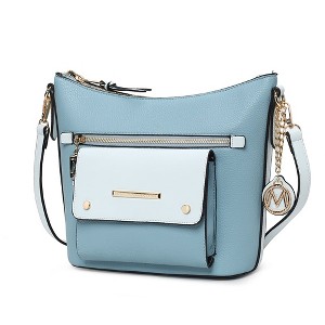 MKF Collection Serenity Color Block Vegan Leather Women’s Crossbody Bag by Mia K - 1 of 4