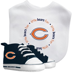 Baby Fanatic 2 Piece Bid and Shoes - NFL Chicago Bears - White Unisex Infant Apparel - 1 of 3