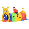 Qaba Kids Caterpillar Tunnel Outdoor Indoor Climb-N-Crawl Play Equipment for 3-6 Years Old, 6 Sections, for Daycare, Preschool, Playground - 4 of 4