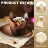 Unique Bargains Party Christmas Cake Muffins Paper Tulip Baking Cups 150 Pcs - 3 of 4