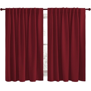 NICETOWN Backtab & Rod Pocket Blackout Thermal Curtain Panels, Set of 2 - 1 of 4