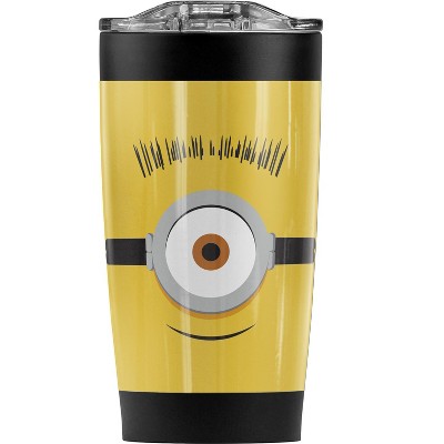 Minions Carl Face Steel Tumbler 20oz Coffee Travel Mug