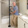 Stander Security Pole & Curve Grab Bar - Black - 2 of 4