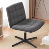 Square Back Upholstered Home Office Chair - 3 of 4