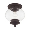 Livex Lighting Harbor 1 - Light Flush Mount in  Bronze - 4 of 4