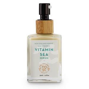 New Zealand Marine and Vitamin C Vitamin Sea Serum, Anti Aging Collagen Boosting Antioxidant Face Serum for Women, The Organic Skin Co, 1 fl oz - 1 of 4