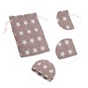 Unique Bargains Five-pointed Star Print Drawstring Bag 2 Pcs - 3 of 4