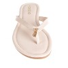 bebe Women's Thong Sandals - Flip Flop Flat Summer Slides Sandals with Double B Charm - 4 of 4