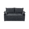GDFStudio Samuel Modern 59.5'' 2-Seater Convertible Corduroy Upholstered Sofa Bed with Pillows - 2 of 4