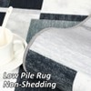 Entryway Rug Runner Rug Washable Kitchen Rug Modern Block Pattern Rugs for Bedroom Indoor Outdoor Rugs - 4 of 4