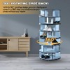 Kings Brand Furniture Cassidy 360° revolving shoe rack—perfect for closets, entryways, bedrooms, or hallways for stylish, space-saving storage - 2 of 4
