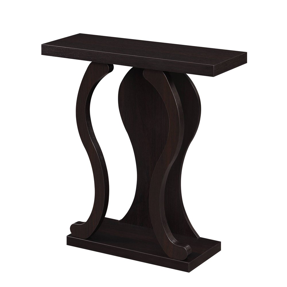 Photos - Coffee Table Newport Terry B Console Table with Shelf Espresso - Breighton Home