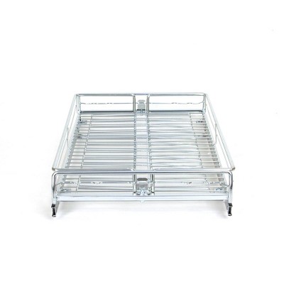 Expandable Chrome Sliding Cabinet Organizer (2 Pack)