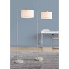 360 Lighting Colby Modern Coastal 61" Tall Standing Floor Lamps Set of 2 Lights Downbridge Task Silver Metal Brushed Nickel Finish Living Room Bedroom - 2 of 4