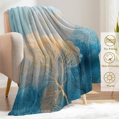 Nutcracker Christmas Decorative Throw Blanket,Ballet Fairy Mouse King Tree Print Decoration,Flannel Winter Pink Blankets.