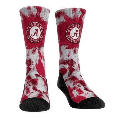 NCAA Alabama Crimson Tide Paint Crew Socks - L/XL