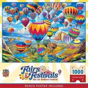 MasterPieces Fairs & Festivals - Hot Air Balloon Festival 1000 Piece Jigsaw Puzzle - 1 of 4