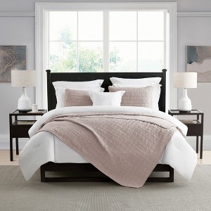 Swift Home | Enzyme Washed Crinkle Channel Stitched 3-Piece Quilt Set - 1 of 4