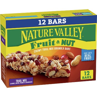 Nature Valley Fruit & Nut Trail Mix Bars - 12ct/14.4oz : Target