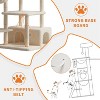 66" Multi-Level Cat Tree w/Sisal Scratching Posts, Condos, Hammock & Perch – Durable Tower for Multiple Cats - 3 of 4