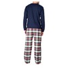 SLEEPHERO Men’s Pajama Set 2 Piece PJ with Henley Long Sleeve Tee and Flannel Pants - 3 of 4