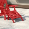 WestinTrends Azura Outdoor Patio HDPE Adirondack Ottoman Footrest - 2 of 4