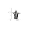 Black Bow Jewelry 3D Christ the Redeemer Bead Charm in Antiqued Sterling Silver - 3 of 4