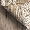 Nuloom Viola Hand Loomed Jute and Wool Textured Tassel Indoor Area Rug, Off-White, 5'x8' - 4 of 4